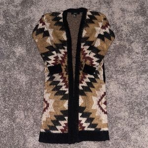 Geometric Printed Cardigan